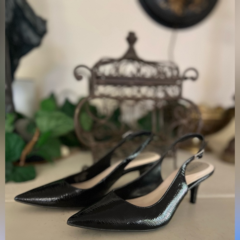 Alfani Black Stepflex Slingback Heels for Women size 7M